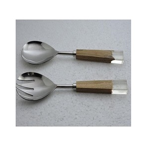 Ensemble de couverts en acier inoxydable au design unique avec manche en résine Ensemble de couverts de luxe de qualité personnalisée en gros - Product Image 2
