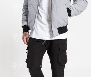 Chaqueta de bombardero de béisbol bordada de satén personalizada para hombre, las chaquetas de satén de alta calidad más vendidas, poliéster informal - Product Image 4