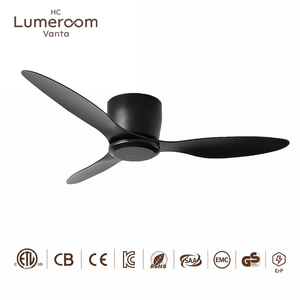 Ventilateur de plafond encastré 52 pouces sans lumière, profil bas, avec télécommande, moteur DC silencieux pour chambre et salon – En stock aux États-Unis - Product Image 4