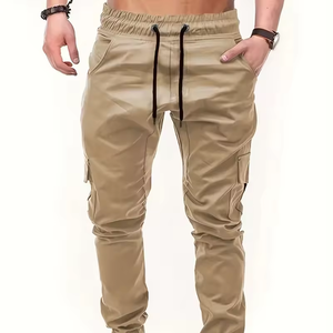 Pantalones Cargo Casuales para Hombre, Personalizables, Ligeros, Transpirables y Ecológicos, 100% Poliéster Tejido, Cintura Media, Corte Recto - Product Image 4