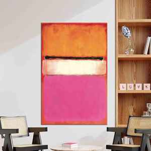 Impresión en lienzo inspirada en Mark Rothko: elegante arte minimalista para pared, lienzo envuelto - Product Image 1