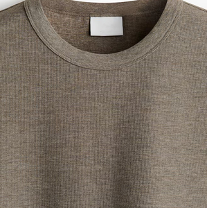 T-shirt décontracté d'été personnalisé 100% coton surdimensionné à manches courtes Vintage Street wear hommes style de tous les jours T-shirt pour hommes coupe ample - Product Image 6