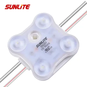 Modul LED luar ruangan ABS lampu latar karakter saluran Blister 4 led 170 derajat 12V SMD 2835 1.8W modul LED