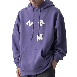 Sweat à capuche respirant avec impression bouffante avec logo personnalisé pull en gros en coton mélangé hommes nouveau produit - Product Image 2