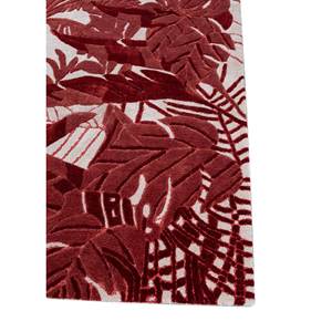 Alfombras Aurelia Hechas a Mano con Lana y Viscosa, Diseños Florales y Abstractos en Rojo y Naranja para el Hogar y la Sala de Estar -Tra-15191 - Product Image 4
