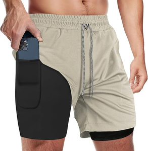 Shorts de compression en gros OEM avec logo personnalisé, tissu en spandex de qualité supérieure, séchage rapide, vêtements de sport et de fitness, livraison rapide - Product Image 5