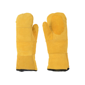 Premium Anti-Cut Split Leather <b>Oven</b> <b>Mitt</b> Gloves Heat Resistant Flame Retardant for Cooking BBQ Grill Home Chefs Safety Gloves - Product Image 1