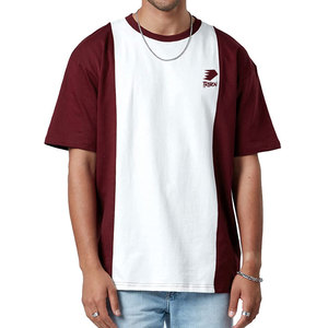 T-shirt tendance pour homme, 100% coton, écologique, respirant, surdimensionné, avec taille personnalisée et style décontracté - Product Image 1