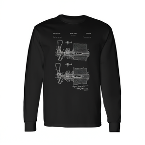 T-shirt à manches longues vintage 1951 avec motif de conception de robinet de bière, inspiré des plans brevetés de la fabrication artisanale de bière - Product Image 2