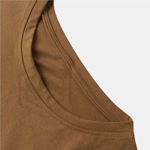 Camisetas de Verano para Hombre, Impresión de Logotipo Personalizado, Diseño en Blanco, Patrón Sólido, MOQ Bajo, Tela de Algodón de 220 Gramos, Transpirable - Product Image 3