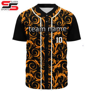 Uniformes de Béisbol Personalizados con Logotipo Impreso por Transferencia de Calor, Transpirables, Tallas Grandes, Color Degradado, Venta al Por Mayor - Product Image 4