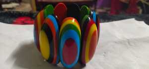 Bracelet en résine peint à la main-Style classique 11mm Largeur de bande Application de mariage Personnalisable Nouvelle forme Bonne qualité Top - Product Image 2