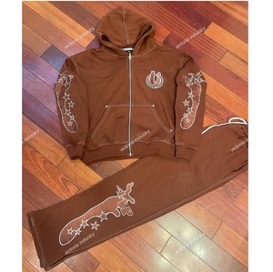 Custom <b>Thermal</b> Breathable Winter Tracksuit Jogger Set <b>for</b> Men <b>Women</b> Adult Kid Fans Hoodie Pants Outfit Plus Size Printed Design - Product Image 2