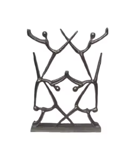 Modern Design Metal Wall Arts Sculptures Highest Quality Crafted Dancing Tableware Arts for Home Office Living <b>Space</b> Decoration - Product Image 2