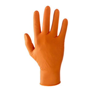 Guanti in Nitrile Arancioni Taglia M (confezione da 50) - Product Image 1