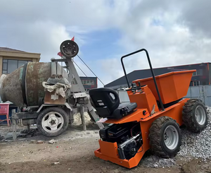 Mini Mezcladora de Concreto Tipo Dumper sobre Orugas, a Gasolina, con Sistema Hidráulico para Construcción - Product Image 1