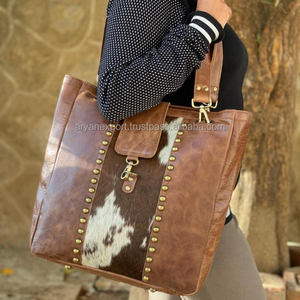 Bolso de mano de cuero para mujer, bolsa de mano de cuero de vaca, informal, elegante - Product Image 6