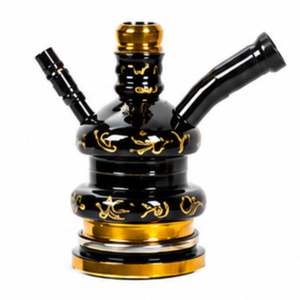 Ensemble de chichas Kometra Farida traditionnelles de luxe en laiton avec mini-flûtes - Product Image 4