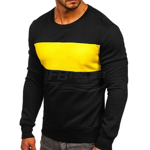 Sweat-shirts d'hiver pour hommes en taille plus, couleur contrastée personnalisée, 100% coton, doublure en polaire, séchage rapide - Product Image 2