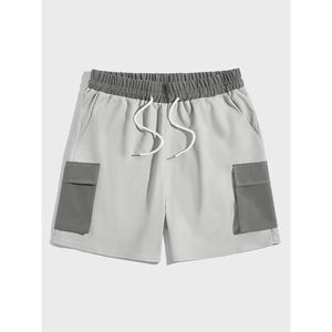Shorts cargo pour homme de haute qualité, style streetwear, avec poche à rabat colorée, cordon de serrage à la taille, pour l'été - Product Image 1