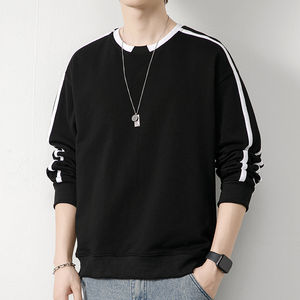 Trendy Brand Plus Size Casual Loose Sleeve Contrasting Color Sweatshirt OEM Service 400 GS Solid Crew neck Hoodies - Product Image 4