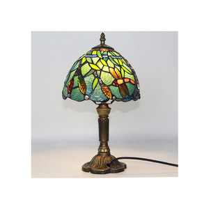 Lampada da Tavolo in Ferro con Vetro Colorato <span class=keywords><strong>Tiffany</strong></span>, Decorazione per Angolo Divano, Stile Mediterraneo Haute Couture, Controllo Touch LED, Personalizzabile - Product Image 1