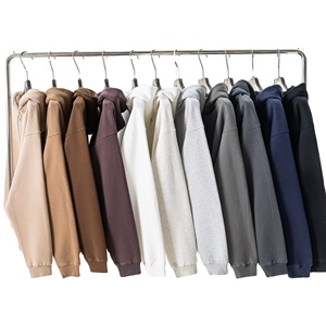 Personalizado 100% algodón French Terry Heavyweight cara completa de gran tamaño Y2K Zip Hoodie hombres XL 3D Puff impresión sólido otoño ODM - Product Image 2