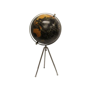 Décor à la maison carte du monde Globe support en métal Design Globe Vintage finition pièce maîtresse Structure intérieure modèle Globe Latast Design - Product Image 6
