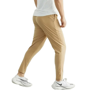 Pantalones Deportivos Casuales para Hombre, Color Beige, Cintura Elástica, Corte Recto, Ligeros, de Secado Rápido, con Bolsillos Laterales, para Verano - Product Image 2