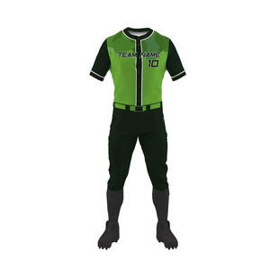 Uniforme de baseball sur mesure de haute qualité, polyester/coton, respirant, séchage rapide, couleurs personnalisées, nouvel ensemble en vente - Product Image 2