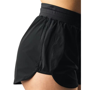 Shorts de course sportifs à séchage rapide pour femmes en gros taille élastique Shorts d'entraînement actifs durables Type de taille moyenne - Product Image 2