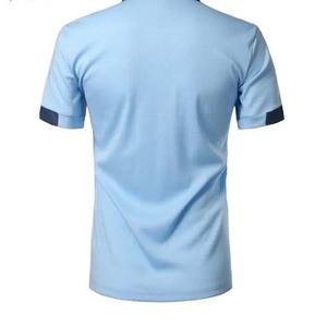 Polo de fabricación de alta calidad totalmente personalizado bordado impreso algodón transpirable hombres polos calle alta Color sólido - Product Image 6