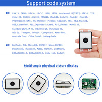 Escáner de Código de Barras para Casilleros Inteligentes EMT8150BC RS232 USB CMOS Lector de Códigos QR Módulo de Código de Barras 1D 2D