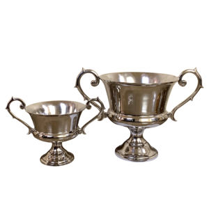 Vase à fleurs en aluminium massif personnalisé pour la décoration de la maison, bol à fruits en métal de haute qualité pour le salon - Product Image 1