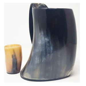 Viking <b>Drinking</b> <b>Horns</b> with <b>Horn</b> Stand Made of <b>Horn</b> Eco-Friendly Modern Design Manufacturer and Exporter From India - Product Image 3