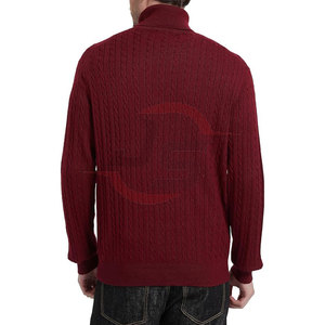 2024 nueva llegada JIYAN SPORTS hombres invierno pulóver suéteres transpirable 100% algodón colores personalizados y logotipo - Product Image 2