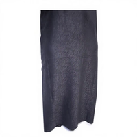 Qamis marocain prêt-à-porter en lin, soie et polyester, décontracté, brodé, à motif uni, manches trois-quarts pour homme
