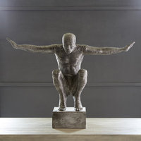 Nouvelle sculpture artisanale en métal représentant une personne humaine, design moderne, haute qualité, décoration pour la maison et le bureau, objet solide, cadeau d'anniversaire
