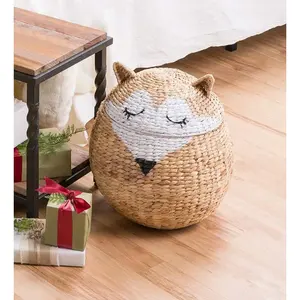 Nouveauté, article populaire, panier de rangement en osier et en jacinthe d'eau, panier pour enfants, panier pour bébés, pour les jouets des enfants, décoration de chambre - Product Image 2