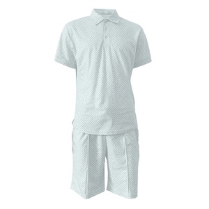 ชุดเซ็ตเสื้อยืดและกางเกงขาสั้นคุณภาพสูงสั่งทำจากโรงงาน พร้อมปักโลโก้ ผ้าฝ้าย 100% ชุดลำลอง 2 ชิ้นสำหรับผู้ชาย - Product Image 3