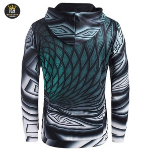 Pull à capuche Offres Spéciales avec logo personnalisé pour hommes Sweat à capuche surdimensionné sublimé à la mode avec des couleurs contrastées Sweats à capuche pour hommes teints en couleur unie - Product Image 2