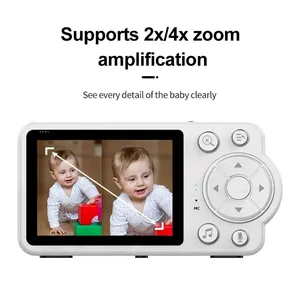 Nouvelle Caméra Bébé Connectée 2025 de 2,8 Pouces, Moniteur Bébé Intelligent avec Audio et Rappel d'Alimentation Électronique - Product Image 3
