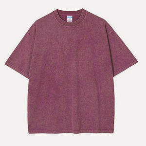 Qualité supérieure lavage à l'acide hommes été séchage rapide 100% coton T-Shirt à manches courtes 3D imprimé étiquette tissée tricoté Sublimation - Product Image 3