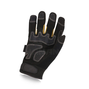 Gants de protection contre les chocs (TPE et cuir) pour les industries pétrolières et gazières-Logo personnalisé respirant et durable - Product Image 2