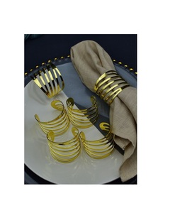 Servilletero de metal de lujo para la decoración de la Mesa del banquete del restaurante de alta calidad elegante y sofisticada apariencia - Product Image 1