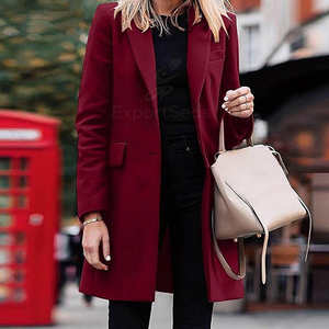 Vêtements de mode pour femmes, styles d'hiver, manteaux en laine surdimensionnés pour femmes, manteaux longs en laine pour femmes, bon - Product Image 2