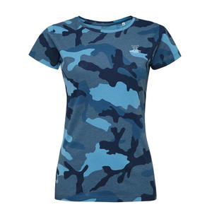 Camiseta de moda de mujer de manga corta informal extra suave OEM tela de punto de sublimación de poliéster de alta calidad precios al por mayor - Product Image 2