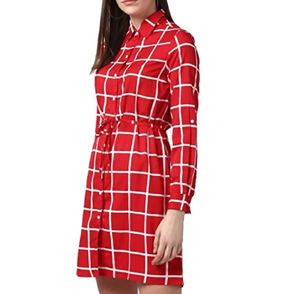 Fashionable New Design Stylish women Dress with Long Sleeves Women Luxury Dress Clothing Factory Manufacturer For Women