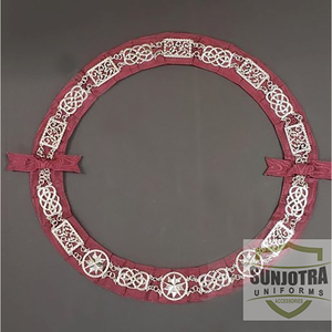 Colliers de chaîne pour stewards Grand Lodge Colliers maçonniques personnalisés de haute qualité Meilleure vente Vente chaude Colliers maçonniques en nylon personnalisés - Product Image 1