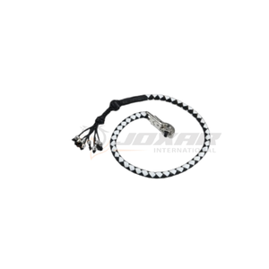 El látigo para motocicleta con trenza de cuero clásica y borlas agrega actitud y movimiento a cualquier chopper Cruiser o bicicleta de turismo a la venta - Product Image 6